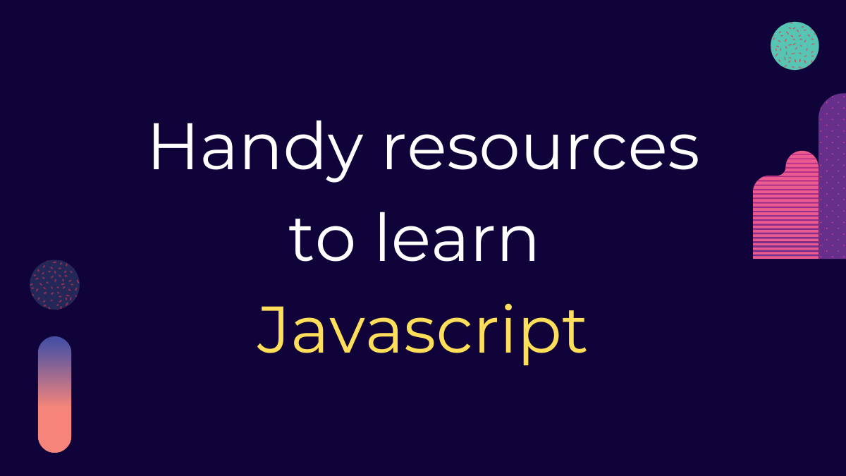 Handy resources to learn Javascript Cover